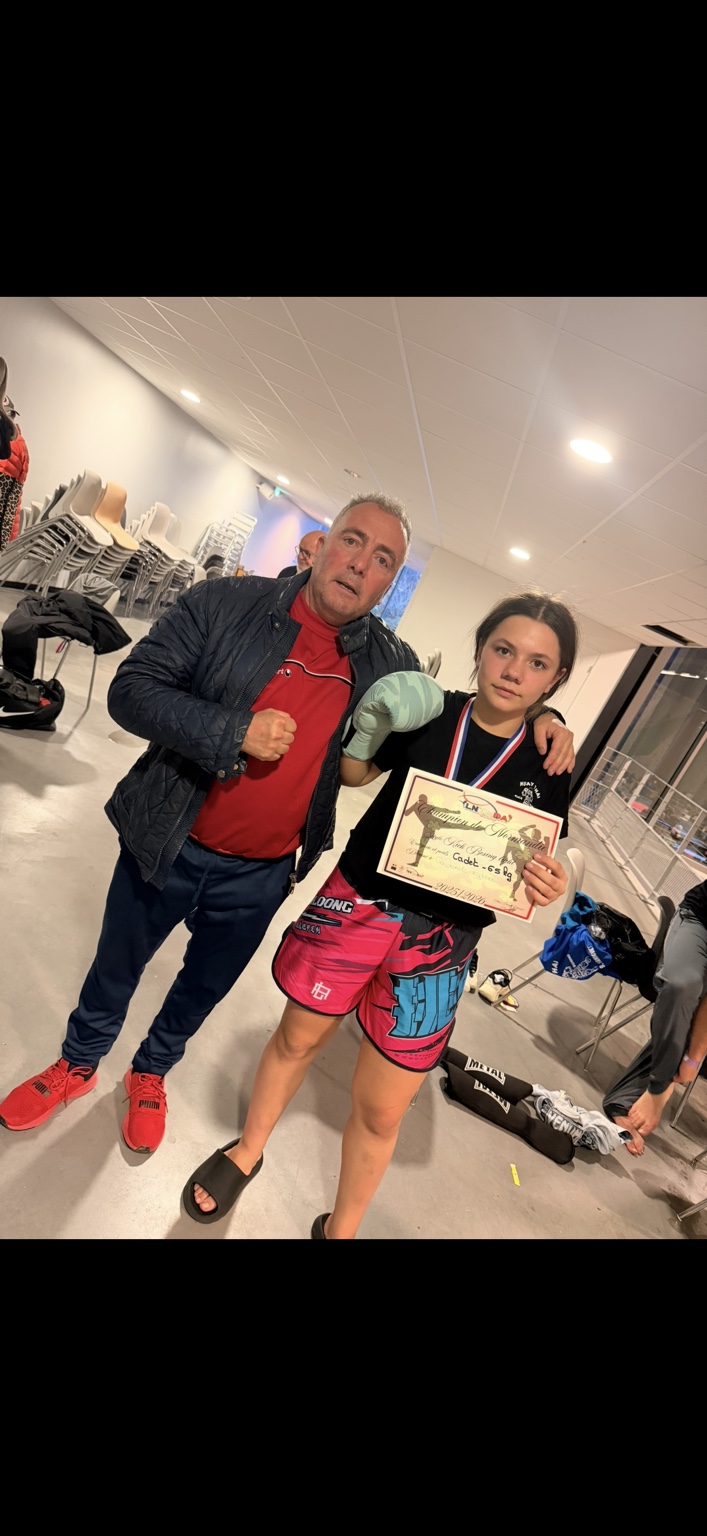 Kyhera Cadoret à l'entraînement au Team Bruno Maniguet